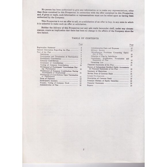 1976 Grumman Employee Investment Plan Prospectus | Aerospace Stock History - Picture 2 of 5